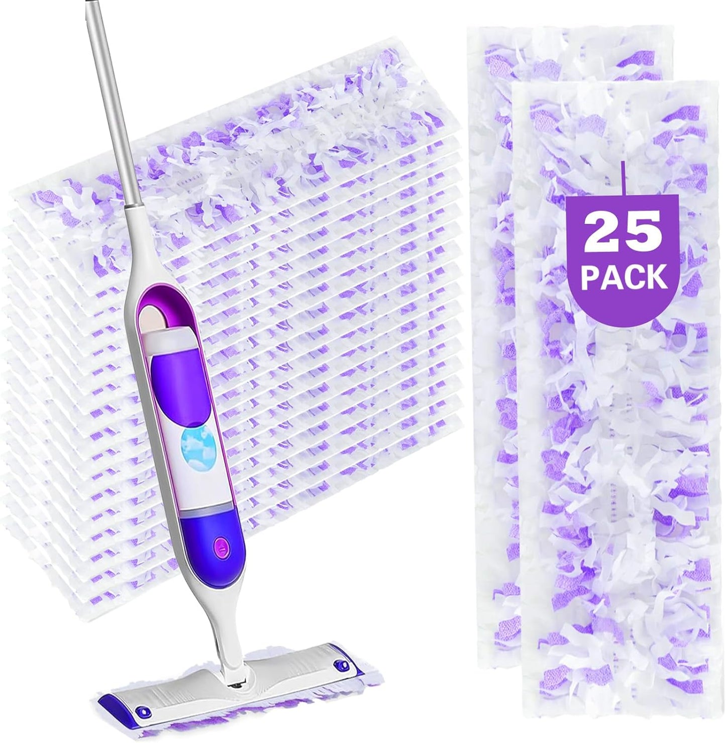 30 Pack Power Mop Pads Compatible with Swiffer Power Mop Refills, Disposable Multi-Surface Power Mop Refills for Swiffer Wet Pads Refill, Cleaning Supplies for Swiffer Power Mop Pads, Unscented