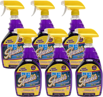 Sparkle Glass Cleaner, Ammonia-free, 33.8 oz. (Pack of 1)