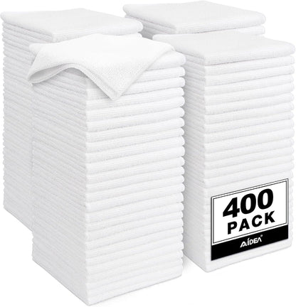 AIDEA Microfiber Cleaning Cloth-50PK, Soft Microfiber Towels for Cars, Absorbent Cleaning Rags, Lint-Free Streak-Free Wash Cloths for House, Kitchen, Window(12in.x12in)
