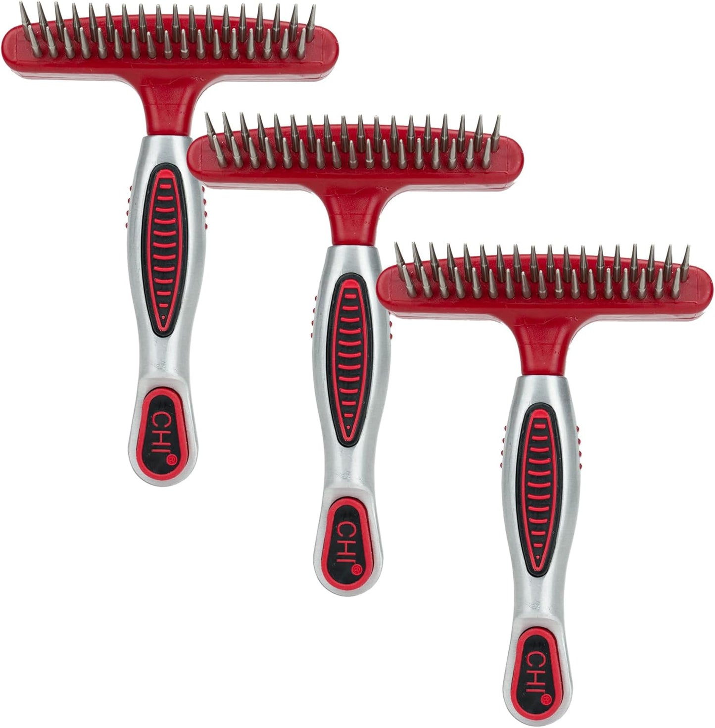 CHI for Dogs Rubber Fur Accumulator Brush, Dog Grooming Tool for Removing Loose Hair and Lint from Coats Furniture Clothing and Car Seats, Flexible Rubber Bristles, Easy Clean Grooming Brush