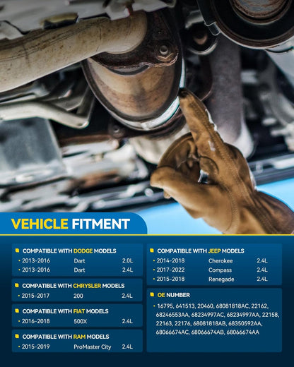 PHILTOP Left and Right Catalytic Converter Replacement For 2005-2010 300 2.7/3.5L V6 RWD, 2006-2010 Charger 2.7/3.5L V6 RWD, 2005-2008 Magnum 2.7/3.5L V6 RWD Replace 55434, 55433 (EPA Compliant) - Colors C