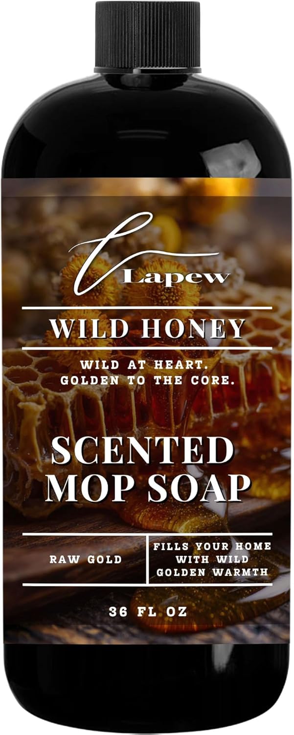 Lapew Baccarat Scented Mop Soap - Luxury Floor Cleaner Concentrate for Mopping Tile, Laminate, Vinyl & Hardwood | Streak-Free, Low-Foam | 36 oz - Colors C