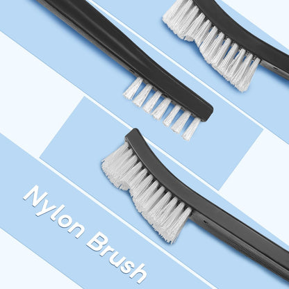 10 Pack 7Inch Double-Ended Gun Cleaning Brushes, Brass Wire Brush Set for Carbon & Copper Residues, All Purpose Metal Cleaning Kit with Nylon Handle