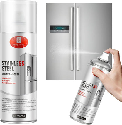 Stainless Steel Cleaner & Polish - Quick Shine, Streak-Free Formula - Safe for Appliances, Cookware, Sinks - Restores Shine - Eco-Friendly (17oz)