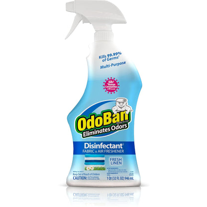 OdoBan Ready-to-Use Disinfectant and Odor Eliminator, Made in the USA, Citrus Scent, 32 Ounce Spray Bottle