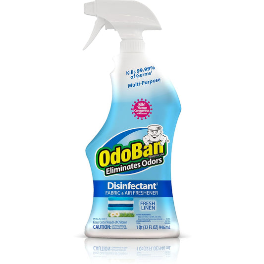 OdoBan Ready-to-Use Disinfectant and Odor Eliminator, Made in the USA, Citrus Scent, 32 Ounce Spray Bottle
