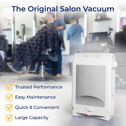 EyeVac Pro Touchless Vacuum Automatic Dustpan - Ultra Fast & Powerful - Great for Sweeping Salon Pet Hair Food Dirt Kitchen, Corded Canister Vacuum, Bagless, Automatic Sensors, 1400 Watt (Black)