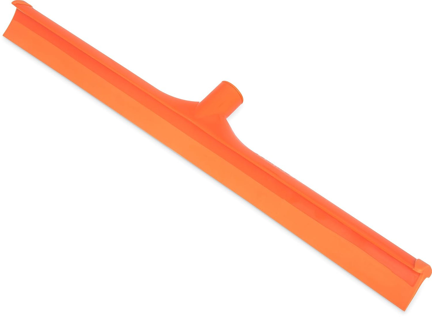 SPARTA 3656824 Plastic Floor Squeegee, Shower Squeegee, Heavy Duty Squeegee With Rubber Blade For Windows, Glass, Shower Doors, Floors, Windshields, 24 Inches, Orange