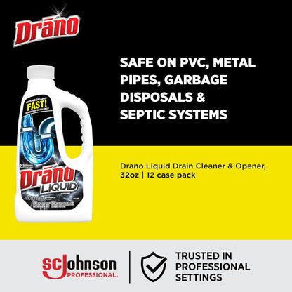 Drano Liquid Clog Remover, Regular Formula - 32 oz - 2 pk