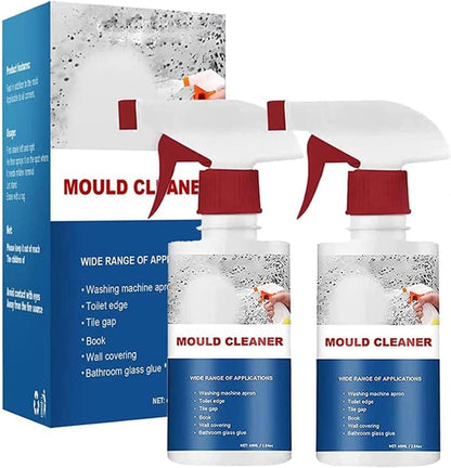 AUJ 2PCS Mould Cleaner Spray,Mould Cleaner Foam Spray,Powerful Multi-purpose Foam Cleaner,Spray Cleaner For Household Kitchen,Bathroom,Wall,Ceiling Stains Cleaner