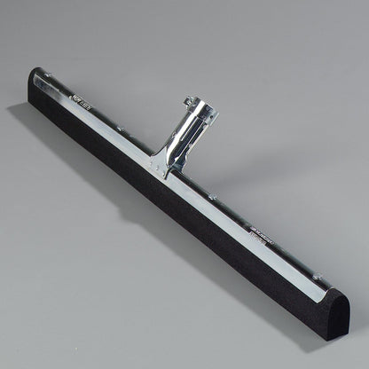 SPARTA Flo-Pac Double Foam Floor Rubber Squeegee Window Squeegee with Heavy Duty Steel Frame for Floor, Bathroom, Kitchen, Concrete, Tile, Garage, Commercial Use, 22 Inches, Black