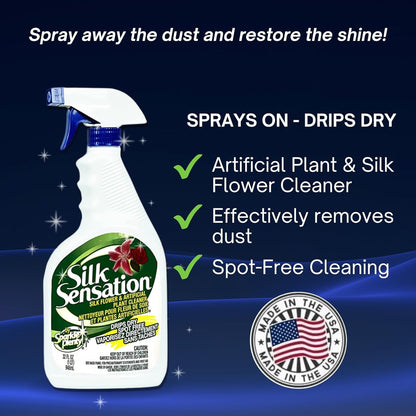 Sparkle Plenty Chandelier Cleaner Drip Dry Spray No Wipe - Dust Remover & Streak Free Glass Cleaner Spray for Chandeliers Crystals & Window Screen Surface - All Purpose Cleaning Supplies (32 oz)