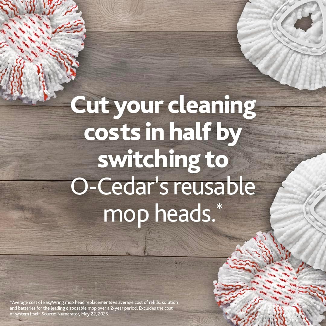 O-Cedar EasyWring Spin Mop Microfiber Refill, White Packaging May Vary