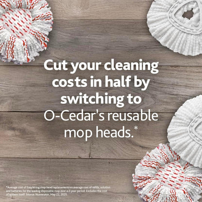 O-Cedar EasyWring Spin Mop Microfiber Refill, White Packaging May Vary