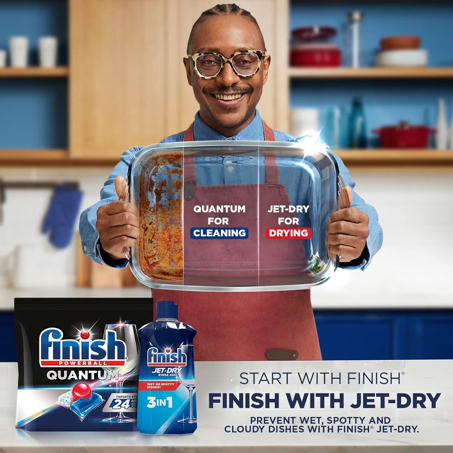 Finish Jet Dry Dishwasher Rinse Aid, 8.45 Ounce