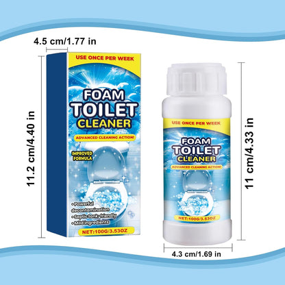 2Pcs Foam Toilet Cleaner, 2025 Upgrade Powerful Toilet Bowl Cleaner, Advanced Home Bathroom Cleaning Solution, Bowl Cleaners for Toilets Squatting Pans, Deep Cleaning