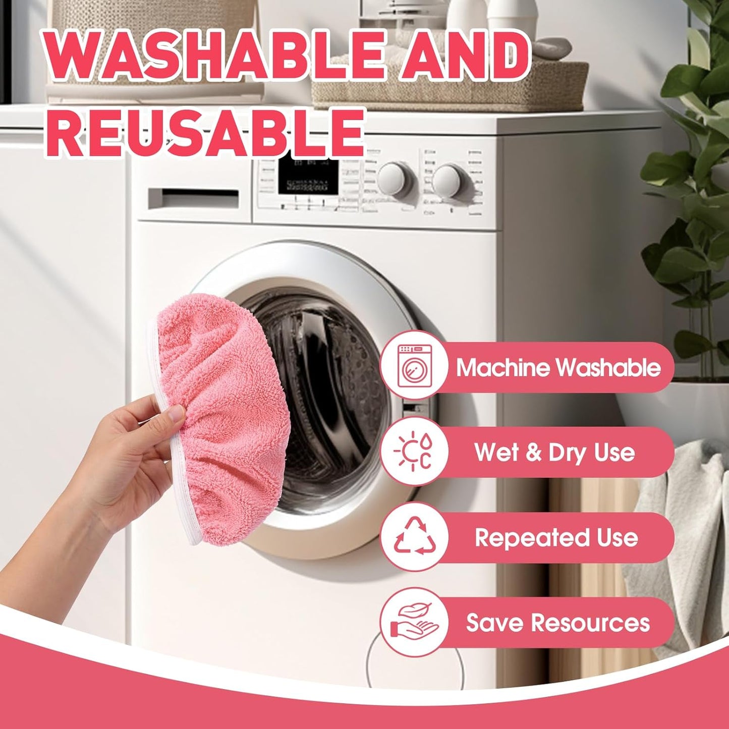 12Pcs Reusable Microfiber Mop Pads Compatible with Sweeper Mops,Dry Sweeping Cloths & Wet Mopping Pads Refills,Washable Mop Pads for Floor Cleaning