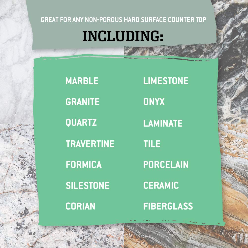 Tub O Towels Granite, Tile, and Marble Cleaning Wipes - Clean, Polish, and Seal, 40-7” x 8” Wipes Per Tub, 2-Pack, white (TW40-GR-2)