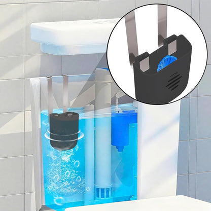 Toilet Tank Tablet Holder, Hanging Toilets Bowl for Toilets Tank Tablet, Plastic & Stainless Steel Tablets Organizer Reduces Dissolved Residue Buildup, Toilet Tank Accessory, White