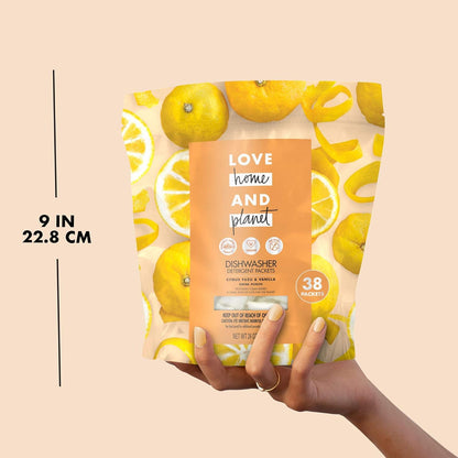 Love Home and Planet Dishwasher Detergent, Gel Lavender & Argan Oil, 56 oz