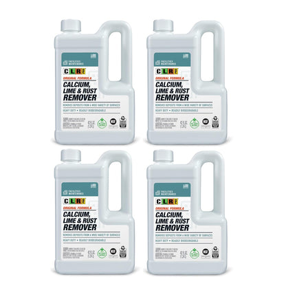 CLR PRO Calcium, Lime & Rust Remover - Quickly Removes Calcium and Lime Deposits, Stubborn Rust Stains, and Household Hard Water Deposits (32 Ounce Spray (Pack of 6))