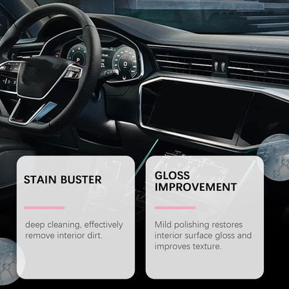 Car Interior Cleaner, Polishing Cleaner Detailer Spray, for Vehicle Detailing, Car Interior Detailer Spray, All Purpose for Dashboards, Seats, Leather, Plastic (1PCS, 100ML)