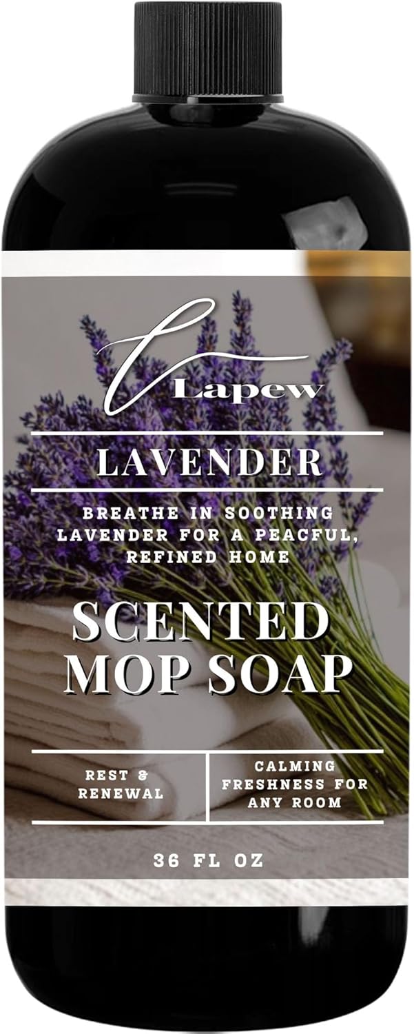 Lapew Baccarat Scented Mop Soap - Luxury Floor Cleaner Concentrate for Mopping Tile, Laminate, Vinyl & Hardwood | Streak-Free, Low-Foam | 36 oz - Colors C