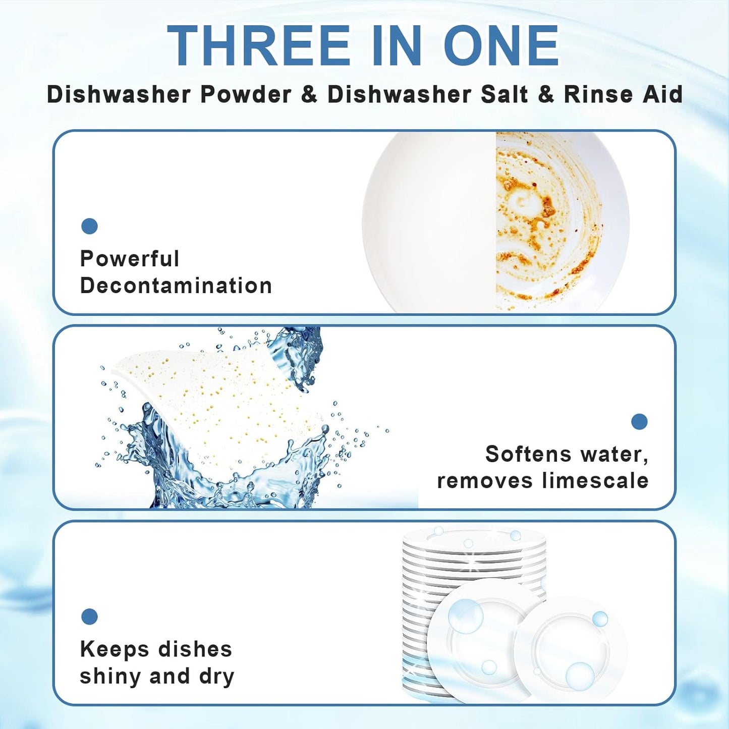 Binbata Eco Dishwasher Detergent Sheets Up To 160 Loads, Unscented Plastic Free Dishwashing Soap Strips With High Efficient Solid Enzyme, Leaving Dishes Sparkling Clean