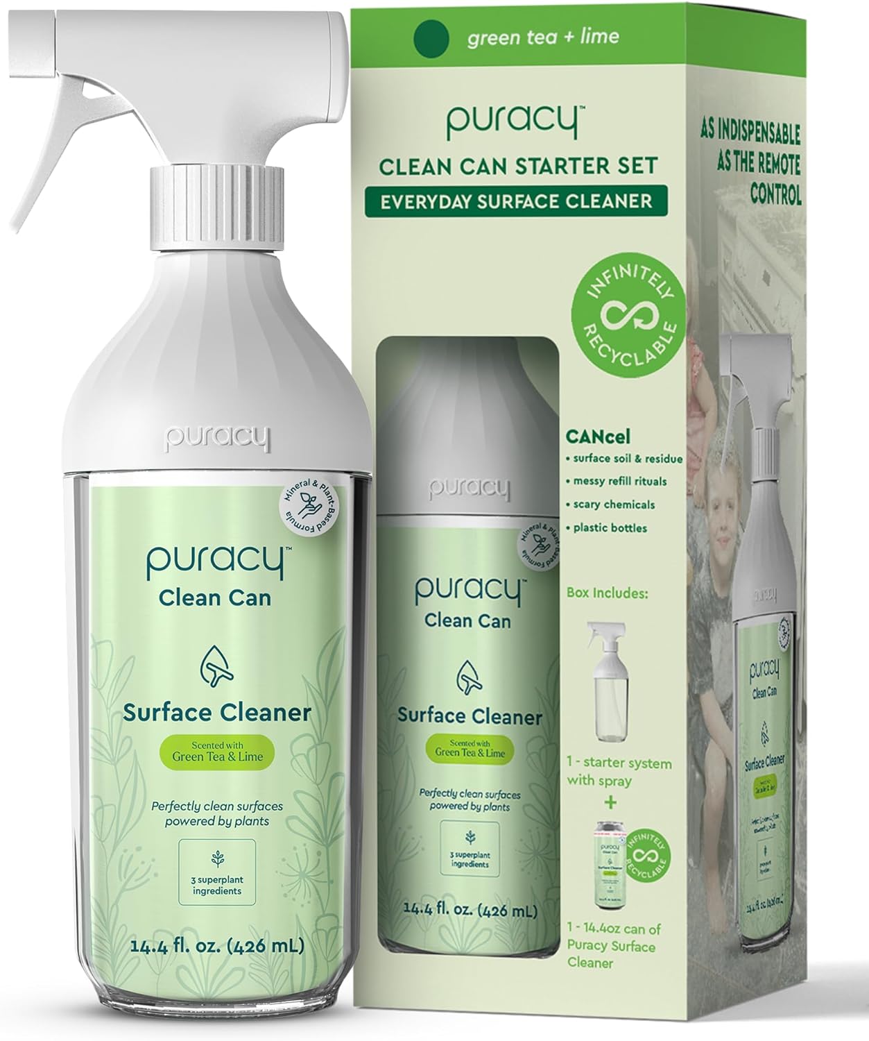 Puracy All-Purpose Cleaning Wipes – Non Toxic All Purpose Cleaner for Grease & Grime, Appliance Wipes, Lemongrass Scent (10.8 oz, 1 Pack, 50 Count)