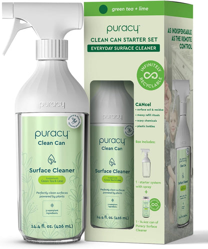 Puracy All-Purpose Cleaning Wipes – Non Toxic All Purpose Cleaner for Grease & Grime, Appliance Wipes, Lemongrass Scent (10.8 oz, 1 Pack, 50 Count)