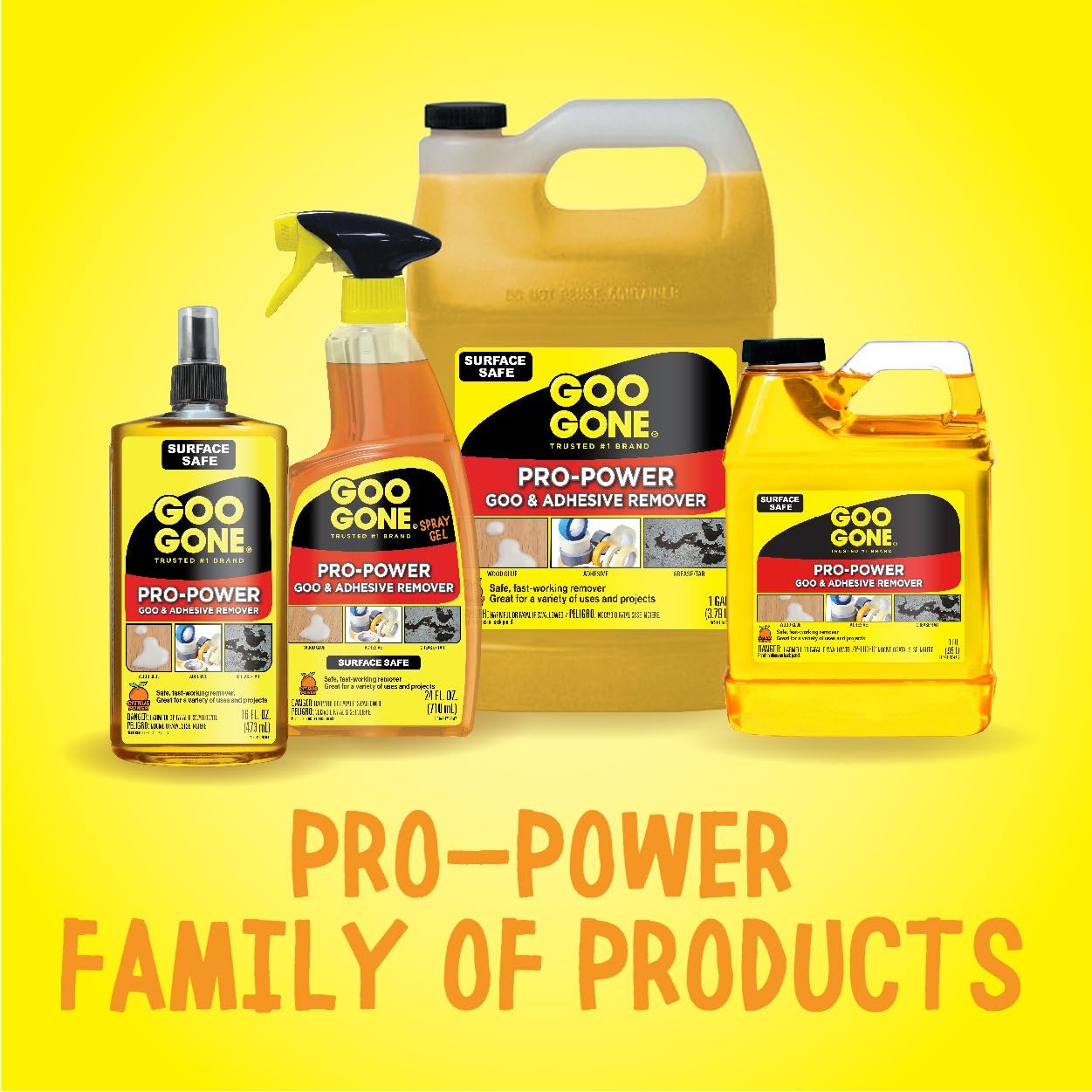 Goo Gone Pro-Power - Professional Strength Adhesive Remover - 32 Fl. Oz. Jug