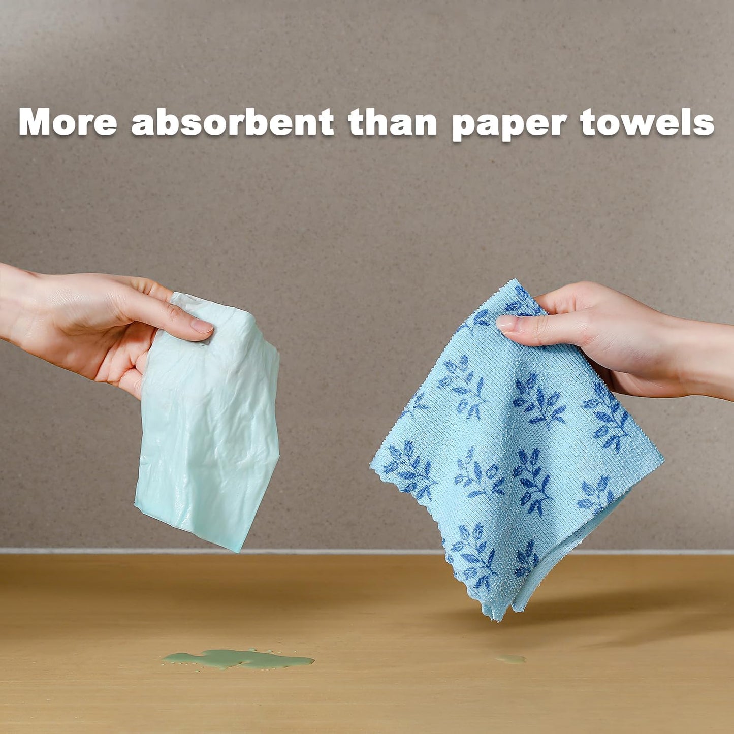 Microfiber Cleaning Cloth Roll,80 Pack Cleaning Towels,Lint Free Rags Paper Towels & Tear Away Reusable Towels,Washable Shop Rags Floral Wipe Cloth,Wash Cloths Dish Rags for Car Kitchen Window