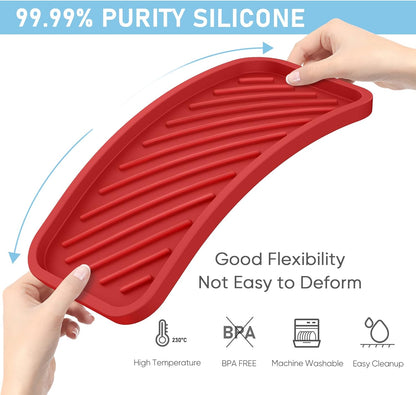 EG-SIPRO Silicone Sponge Holder, Kitchen Sink Organizer Tray, Sponge Caddy for Bathroom Counter, Dish Soap Holder, Scouring Pad