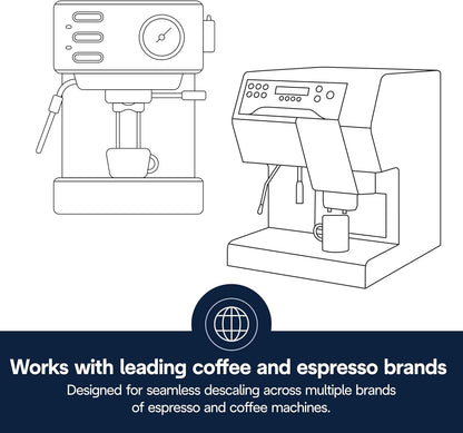 De'Longhi EcoDecalk Descaler, Universal Descaling Solution for Coffee & Espresso Machines, 16.90 oz (5 uses)