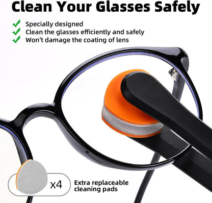 Ordilend Glasses Cleaner Eyeglass Cleaning Kit with 24H Anti Fog Spray for Glasses and Microfiber Cloth, Portable Eyeglass Cleaner Tool Lens Wipes Cleaning kit for Camera Lenses