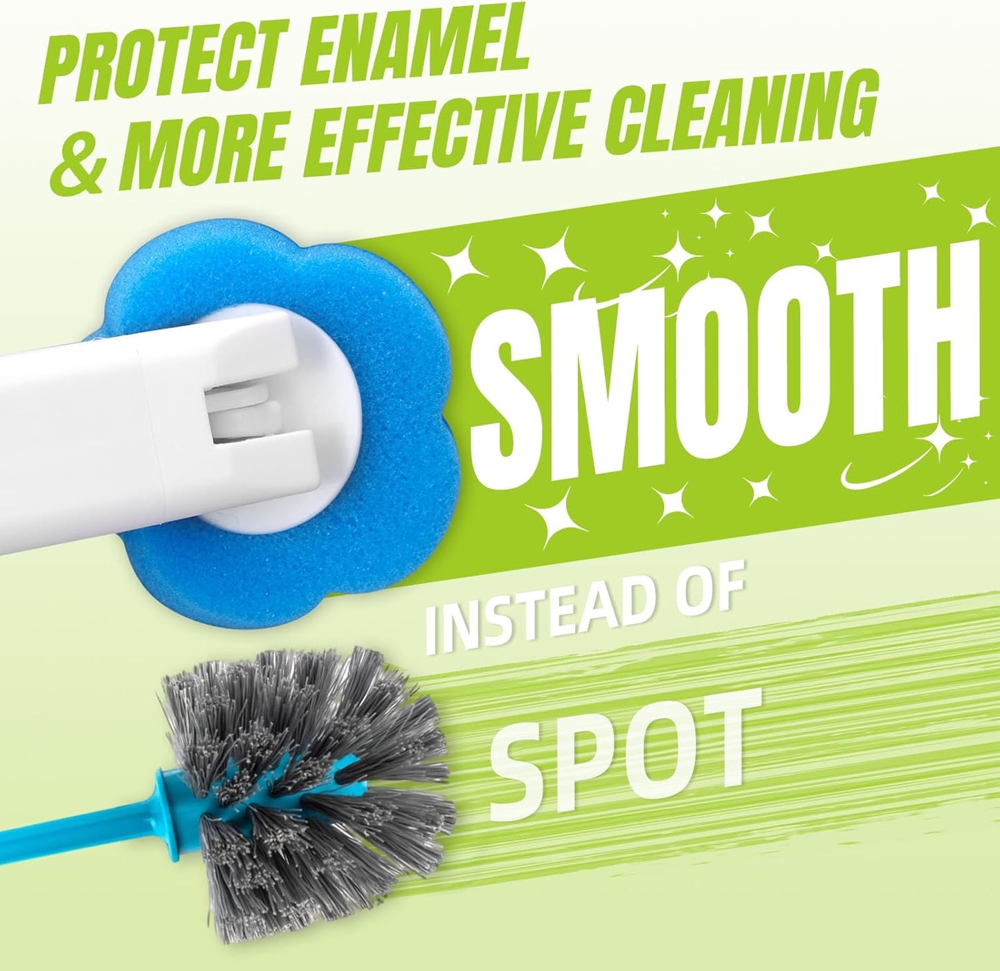 Disposable Toilet Brush and Holder Set, Toilet Wand Refills, Extended Handle with 48 Cleaner Refills, Toilet Brush for Toilet Bowl Cleaners, Bathroom Cleaning