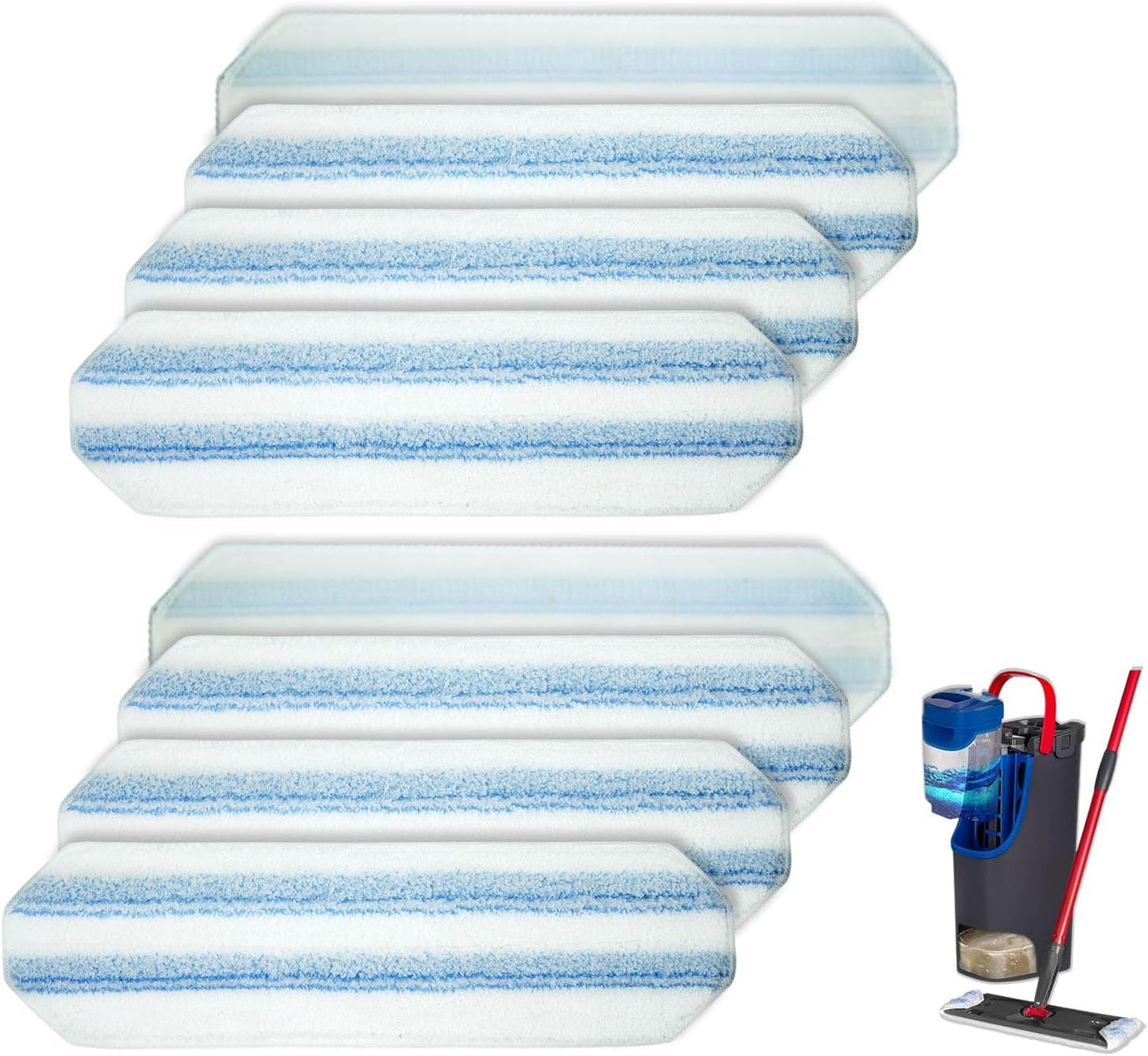 42 Count Disposable for Swiffer Wet Pads Refill Replacement for Swiffer WetJet Spray Mop, Extra Strong Dirt Locking and Water Absorbent, Powerful Stain Removal