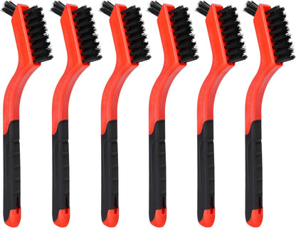 3pcs Nylon Brushes for Cleaning, Small Cleaning Brushes for Tight Spaces, Car Detailing Brush Set for Cleaning Dust in Holes