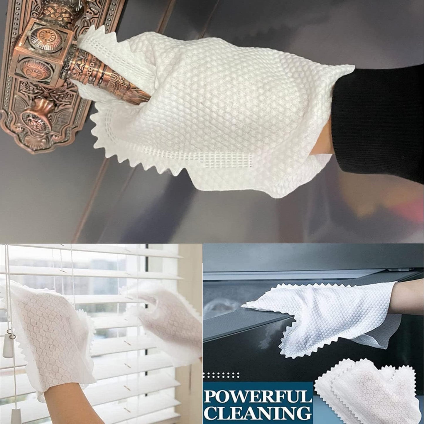 Home Disinfection Dust Removal Gloves Microfiber Dust Remove Glove Non-woven Fish Scale