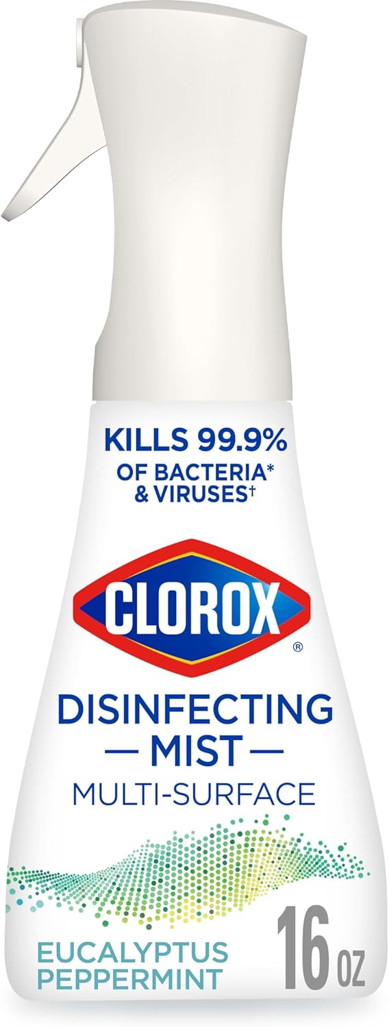Clorox Disinfecting Mist, Eucalyptus Peppermint, Disinfecting Spray, 16 Fluid Ounces