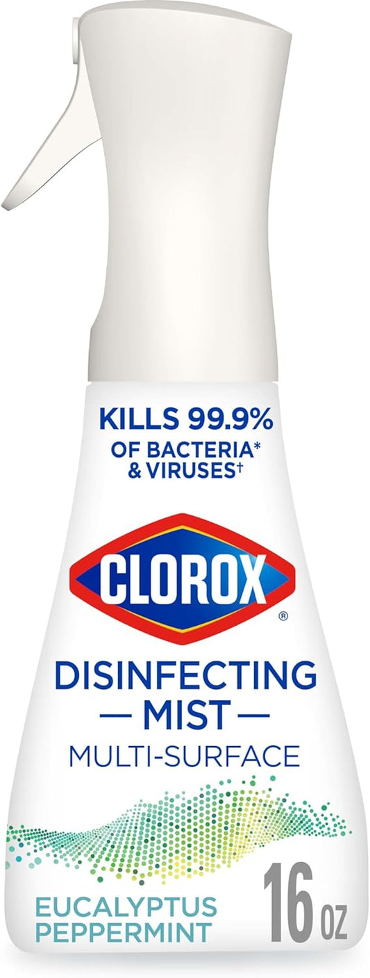 Clorox Disinfecting Mist, Eucalyptus Peppermint, Disinfecting Spray, 16 Fluid Ounces
