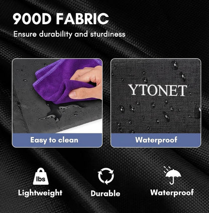 Ytonet Wearable Cleaning Caddy Bag, Large Cleaning Supplies Organizer with 4 Foldable Dividers, Kitchen Caddy Organizer with Handle & Adjustable Shoulder Straps for Cleaners & Housekeeper, Blue