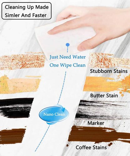 100Pack Magic Sponge Eraser | Premium Melamine Sponge Foam | Multi-Functional Household Cleaning Sponge for Kitchen, Sink, Bathrooms, Walls, Vehicles, Shoes | No Scratch Cleaning Pads