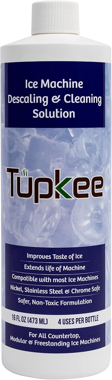 Ice Machine Cleaner Nickel Safe - 16oz, Compatible for Affresh, Whirlpool 4396808, Manitowoc, Kitchenaid, Scotsman Ice Maker Cleaner Descaler - Pack of 4