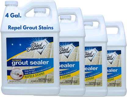 ULTIMATE GROUT SEALER – Professional Strength Tile, Stone & Grout Protection for Showers, Floors & Backsplashes | Easy-Clean, Stain & Moisture Repellent – Low Odor Contractor Grade (Quart)