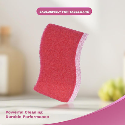 9 Pack Zero Scratch Scrub Sponges, Non-Scratch Dish Scrubbers for Nonstick Pans, Multi-Surface Safe Cleaning Sponges for Kitchen & Bathroom