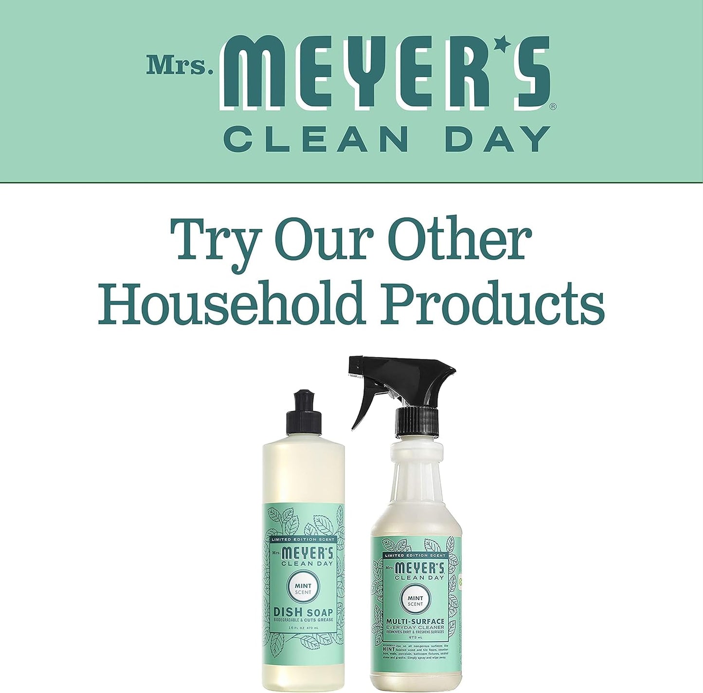MRS. MEYER'S CLEAN DAY Multi-Surface Everyday Cleaner, Rose Scent, 16 Fl Oz Bottle