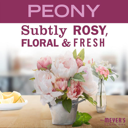 MRS. MEYER'S CLEAN DAY Multi-Surface Everyday Cleaner, Peony Scent, 16 Fl Oz Bottle - 3 Pack