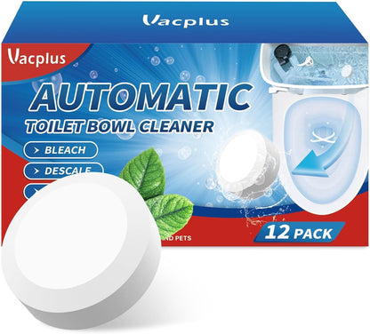 Vacplus Toilet Bowl Cleaners - 6 PACK, Household Toilet Cleaner, Automatic Toilet Bowl Cleaners with Bleach, Sustained-Release Toilet Tank Cleaners for Deodorizing and Descaling, 1.76 Ounces Each