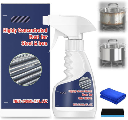 Rust Remover Spray for Metal, Heavy Duty Cleaner, Fast Acting, for Stainless Steel and Automotive Parts, 1 Pack (1)